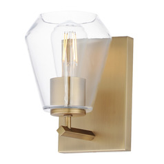 Maxim Lighting Geode Natural Aged Brass Sconce