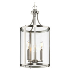 Progress Lighting Atwell 1-Light Brushed Nickel Pendant Light