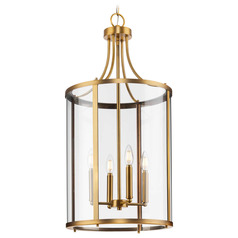 Progress Lighting Atwell 1-Light Vintage Brass Mini Pendant