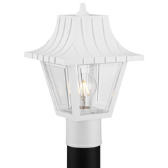 Progress Lighting Mansard White Post Light