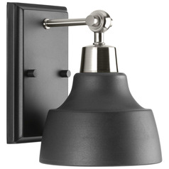 Progress Lighting Bramlett Brushed Nickel & Graphite Sconce