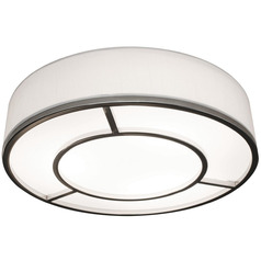 Afx Lighting Reeves Satin Nickel LED Flushmount Light