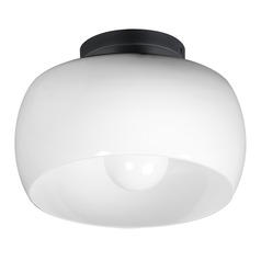 Maxim Lighting Glazed Black Flushmount Light