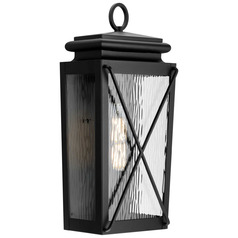 Progress Lighting Point Dume 2-Light Black Outdoor Wall Lantern