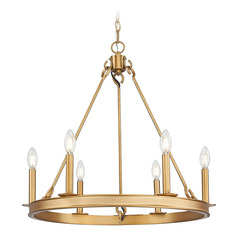Z-Lite Barclay Rubbed Brass Chandelier
