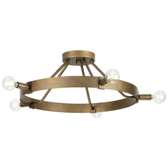 Progress Lighting Bowman 2-Light Brushed Bronze Flush Mount Light