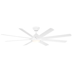 Modern Forms Hydra Matte White LED Ceiling Fan with Light