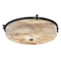Justice Design Group Era Matte Black Flushmount Light