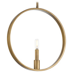 Progress Lighting Bowman 1-Light Brushed Bronze Mini Pendant