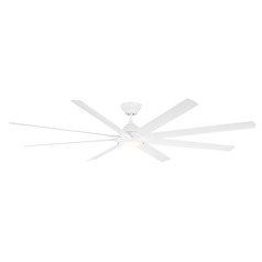 Modern Forms Hydra Matte White LED Ceiling Fan with Light