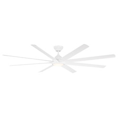 Modern Forms Hydra Matte White LED Ceiling Fan with Light
