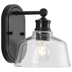 Progress Lighting Elara 3-Light Matte Black Bath Vanity Light