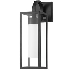 Troy Lighting Pax Textured Black Outdoor Wall Light