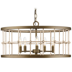 Progress Lighting Atwell 4-Light Coastal Blue Chandelier