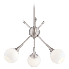 George Kovacs Pontil Brushed Nickel Mini-Chandelier