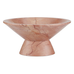 Currey and Company Lubo Natural Rosa Cappuccino Marble Bowl