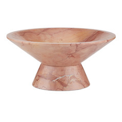 Currey and Company Lubo Natural Rosa Cappuccino Marble Bowl