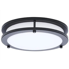 Nuvo Lighting Glamour Black LED Flushmount Light