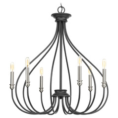 Progress Lighting Whisp Graphite Chandelier