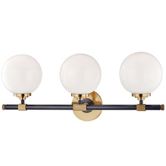 Hudson Valley Lighting Bowery Aged Brass & Aged Old Bronze Bathroom Light