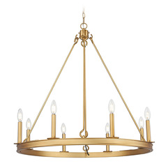 Z-Lite Barclay Rubbed Brass Chandelier