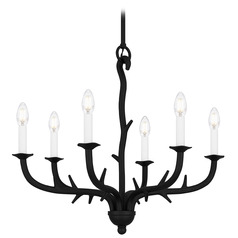 Quoizel Lighting Oakley Earth Black Chandelier