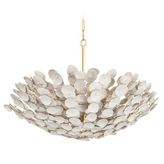 Corbett Lighting Aimi Vintage Gold Leaf Chandelier