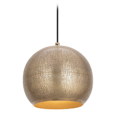 Maxim Lighting Aurelia Weathered Brass Pendant Light with Globe Shade