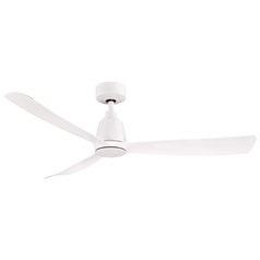 Fanimation Fans Kute 52 Matte White Ceiling Fan Without Light