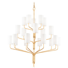 Troy Lighting Juniper Gold Leaf Chandelier