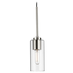 Progress Lighting Atwell 1-Light Brushed Nickel Pendant