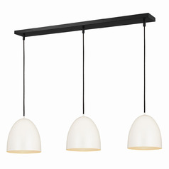 Z-Lite Z-Studio Satin White Multi-Light Pendant with Bowl / Dome Shade