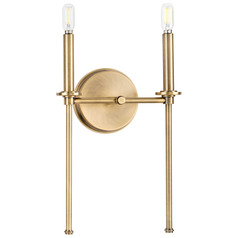 Progress Lighting Elara Vintage Brass Sconce
