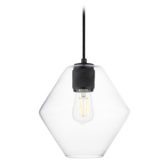 Maxim Lighting Geode Black Mini-Pendant Light with Bowl / Dome Shade