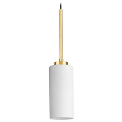 Progress Lighting Atwell 1-Light Vintage Brass Mini Pendant