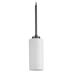 Progress Lighting Atwell 1-Light Matte Black Mini Pendant