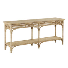 Currey and Company Aimee Kurzner Olisa Natural Rope Sofa Table