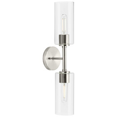 Progress Lighting Atwell 1-Light Brushed Nickel Outdoor Wall Light