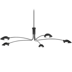 Troy Lighting Leo Soft Black Chandelier