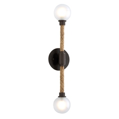 Troy Lighting Nomad 2-Light Bronze Wall Sconce