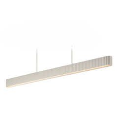 Et2 Delphi Chaulk White LED Island Light with Rectangle Shade
