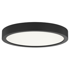 Flat LED Light Surface Mount 8-Inch Round Matte Black 5CCT 1250LM
