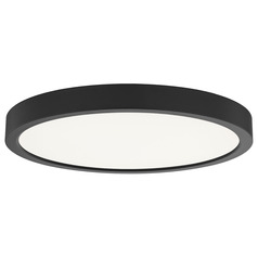 Flat LED Light Surface Mount 10-Inch Round Matte Black 5CCT 1555LM