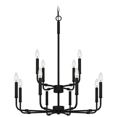 Quoizel Lighting Abner Matte Black Chandelier