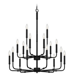 Quoizel Lighting Abner Matte Black Chandelier