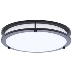 Nuvo Lighting Glamour Black LED Flushmount Light