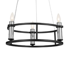Rosalind 3-Light Chandelier in Black by Kichler Lighting