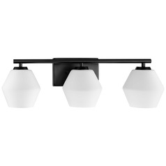 Progress Lighting Safford 3-Light Matte Black Vanity Light