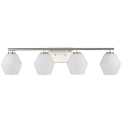Progress Lighting Safford 4-Light Brushed Nickel Vanity Light