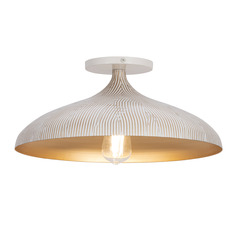 Maxim Lighting Fleur White & Gold Flushmount Light
